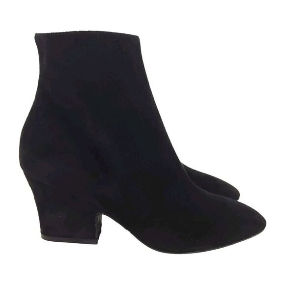 Salvatore Ferragamo Shirin Suede Ankle Boots US 4.5 34.5 Black New - Picture 4 of 14